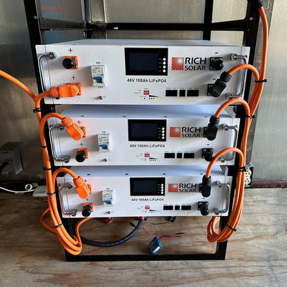 Rich Solar ALPHA 5 | 48V 100Ah LiFePO4 Battery Server Rack Lithium for Residential, Commercial, Off-Grid
