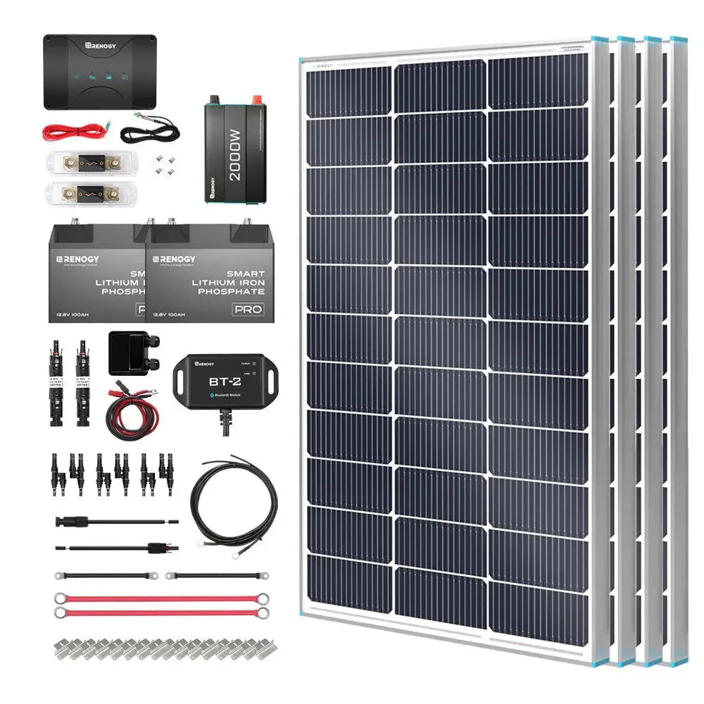 Renogy Customizable RV Solar Kit 400W 12V | DC-DC Battery Charger with MPPT
