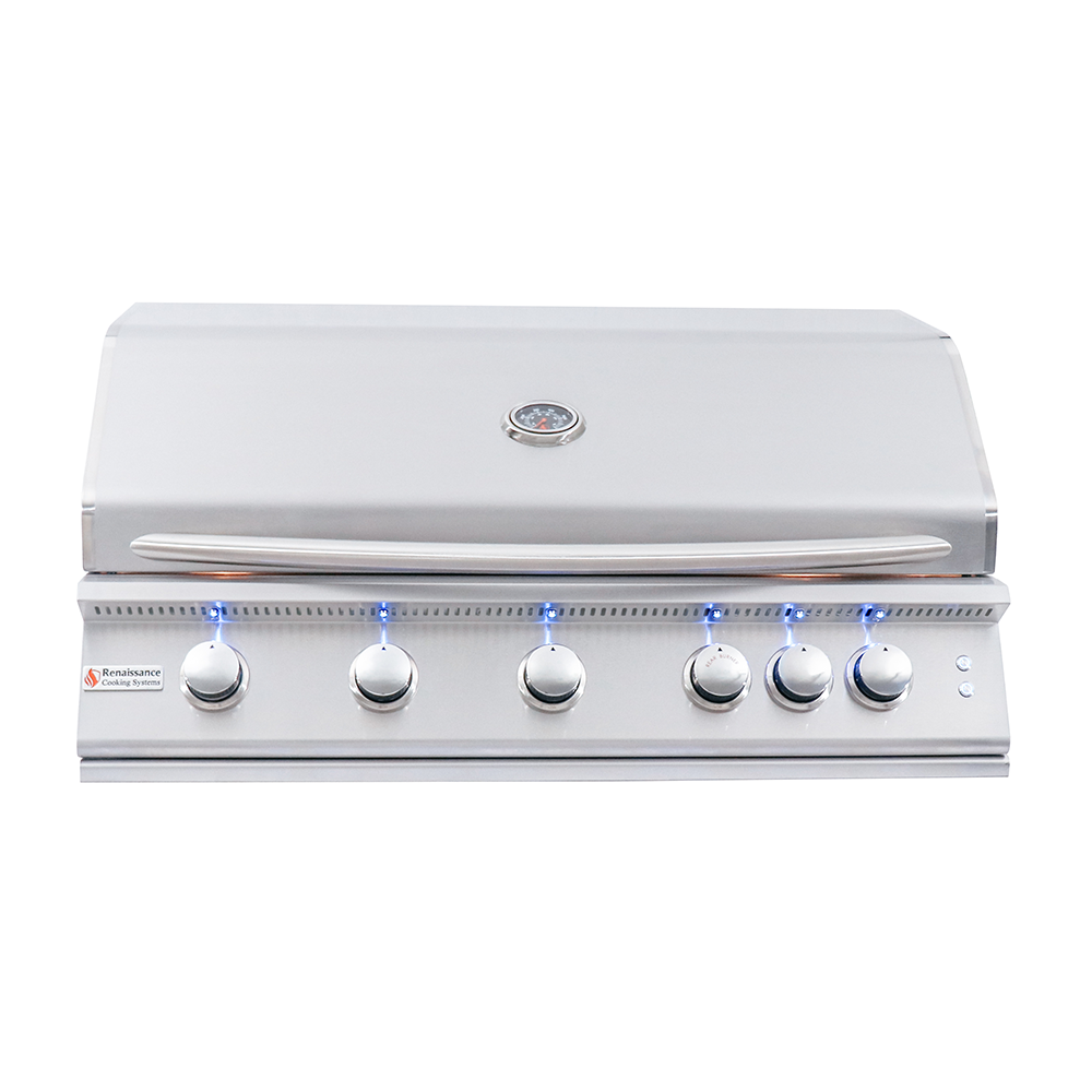 RCS 40-Inch Premier Built-In Grill w/ LED Lights - RJC40AL