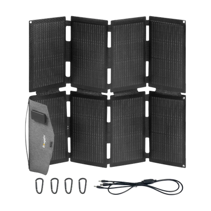 BougeRV 100W N-Type Fiberglass Foldable Portable Solar Panel