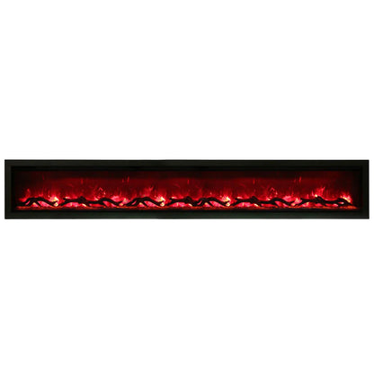 Amantii 88 Inch Symmetry 3.0 Built-in Modern Linear Outdoor Electric Fireplace
