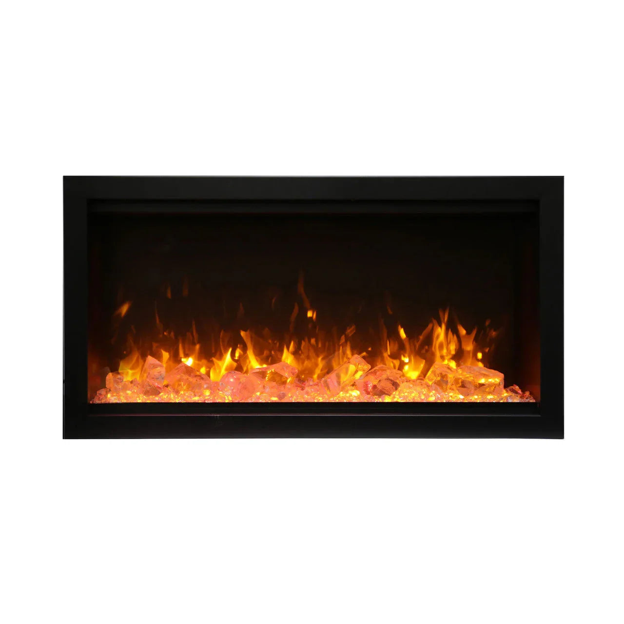 Amantii Symmetry SYM-100-XT Built in Smart Extra Tall Outdoor Electric Fireplace