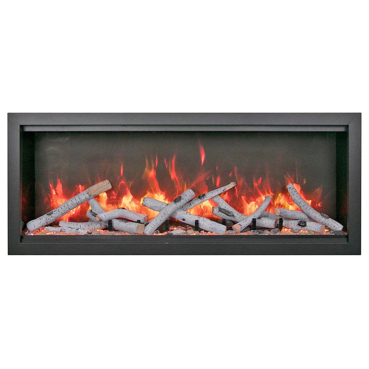 Amantii Symmetry Bespoke 74 Inch Extra Tall Indoor/Outdoor Electric Fireplace
