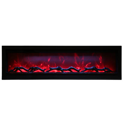 Amantii 88 Inch Symmetry 3.0 Built-in Modern Linear Outdoor Electric Fireplace