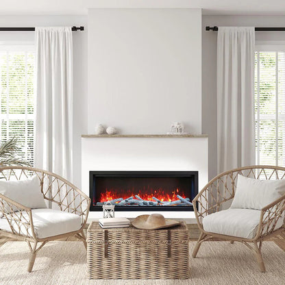 Amantii Symmetry Bespoke 50 Inch Extra Tall Indoor/Outdoor Electric Fireplace