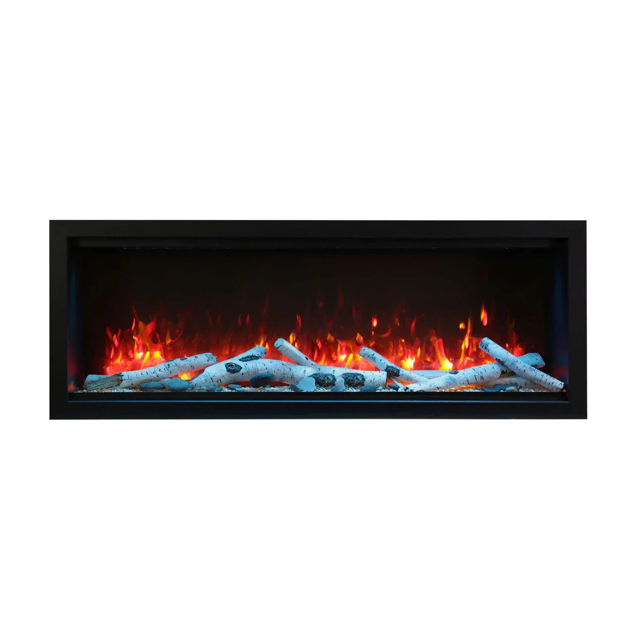 Amantii Symmetry SYM-34-XT Built in Smart Extra Tall Outdoor Electric Fireplace