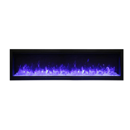 Amantii Symmetry SYM-34-XT Built in Smart Extra Tall Outdoor Electric Fireplace