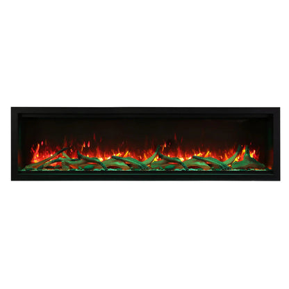 Amantii Symmetry SYM-34-XT Built in Smart Extra Tall Outdoor Electric Fireplace