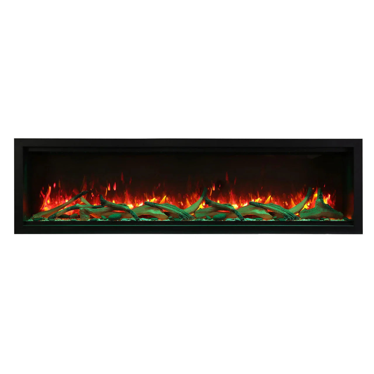 Amantii Symmetry SYM-42-XT Built in Smart Extra Tall Outdoor Electric Fireplace