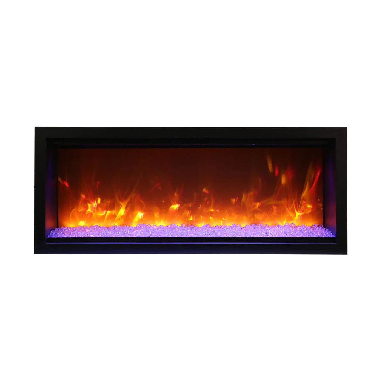 Amantii Symmetry SYM-88-XT Built in Smart Extra Tall Outdoor Electric Fireplace