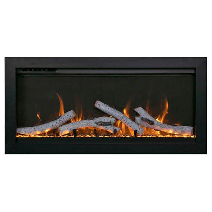 Amantii Symmetry Bespoke 50 Inch Indoor or Outdoor Built-In Electric Fireplace