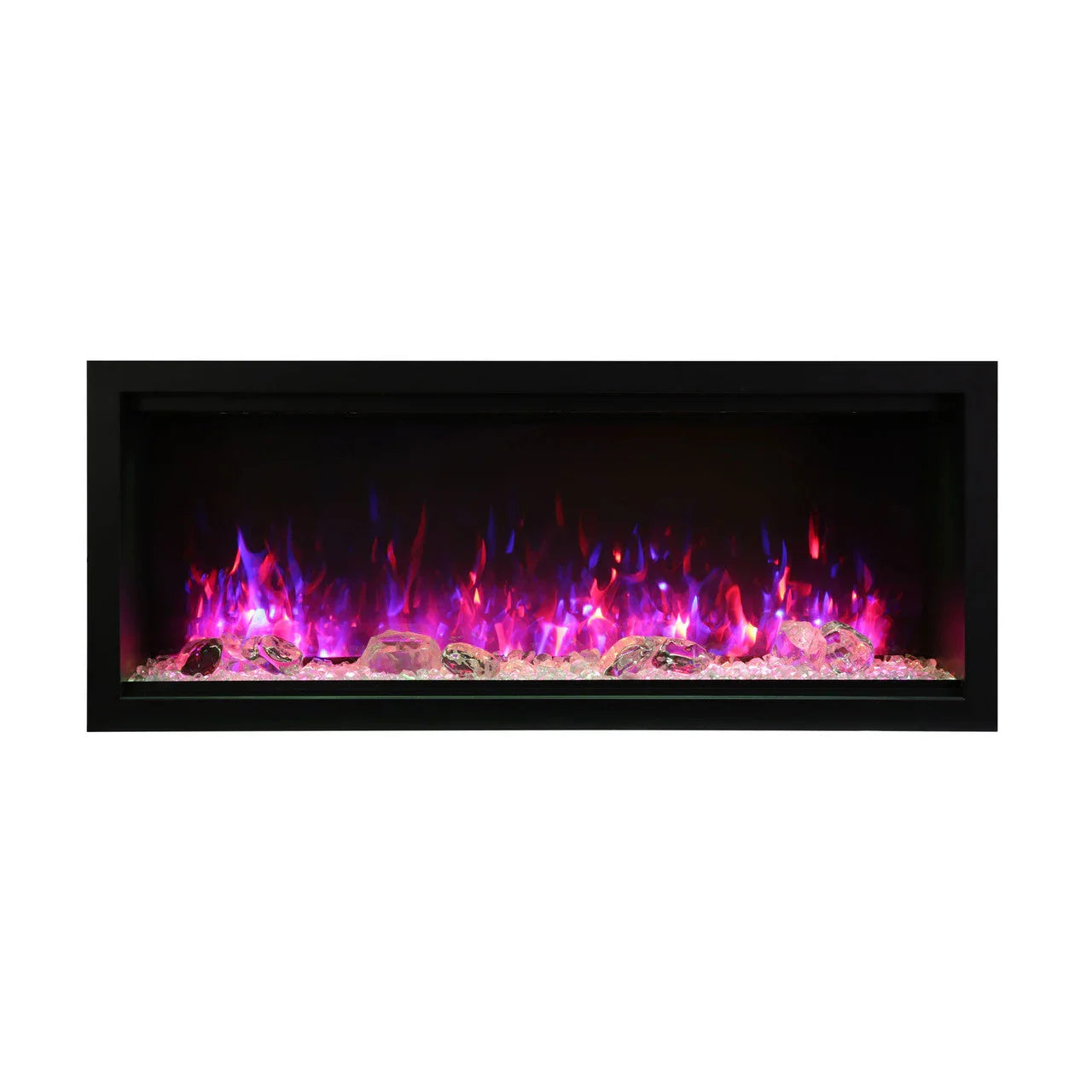 Amantii Symmetry SYM-88-XT Built in Smart Extra Tall Outdoor Electric Fireplace
