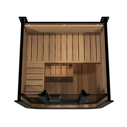 SaunaLife Model CL3G Cube-Series Outdoor Home Sauna Kit | 2 Persons