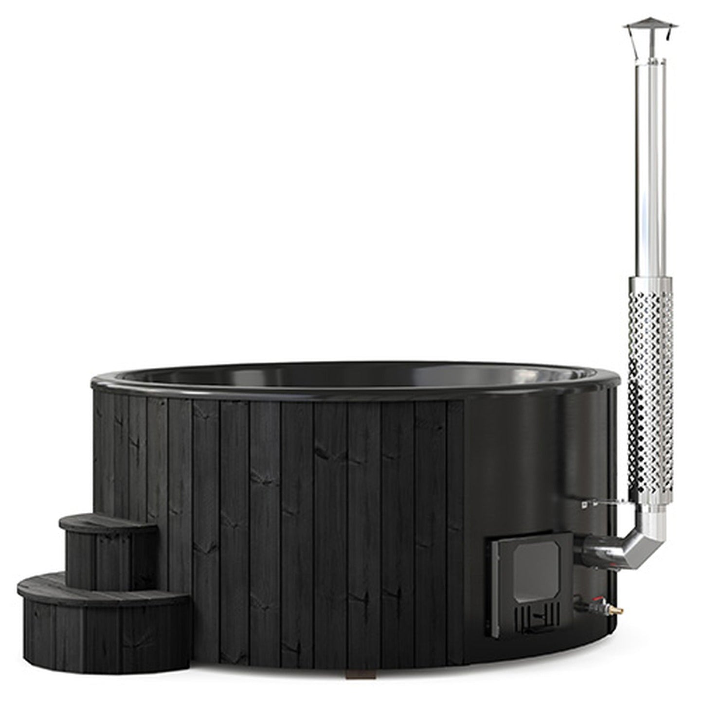 SaunaLife Model S6B 7-Person Wood-Fired Hot Tub | Soak Series