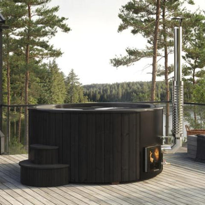 SaunaLife Model S6B 7-Person Wood-Fired Hot Tub | Soak Series
