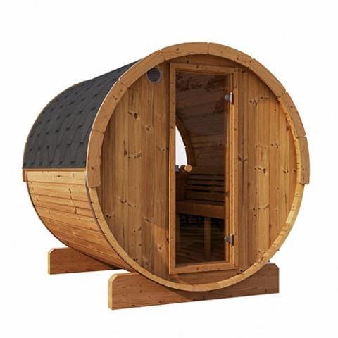 SaunaLife Model E7W Barrel Sauna - Window | 4 Persons
