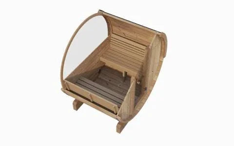 SaunaLife Model E7W Barrel Sauna - Window | 4 Persons