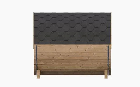 SaunaLife Model E8G Sauna Barrel Glass Front | 6 Persons