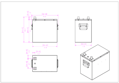 SOK Battery 12V [206Ah-H] 12V LiFePO4 Bluetooth & Optional Built-in heater | SK12V206H & SK12V206P