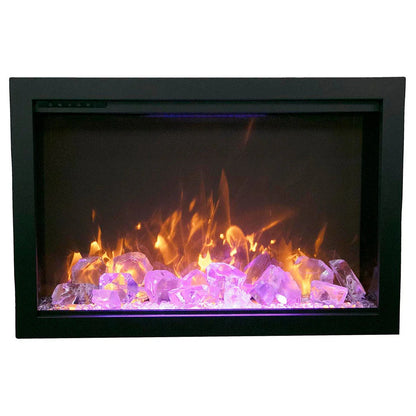 Amantii 33 inch Traditional Bespoke Smart Indoor Outdoor Electric Fireplace