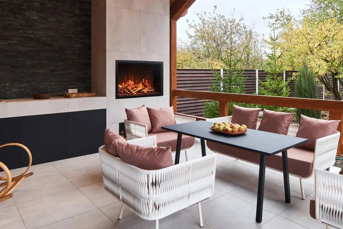 Amantii Traditional Lumina 26-Inch Built-In Indoor/Outdoor Smart Electric Firebox Insert