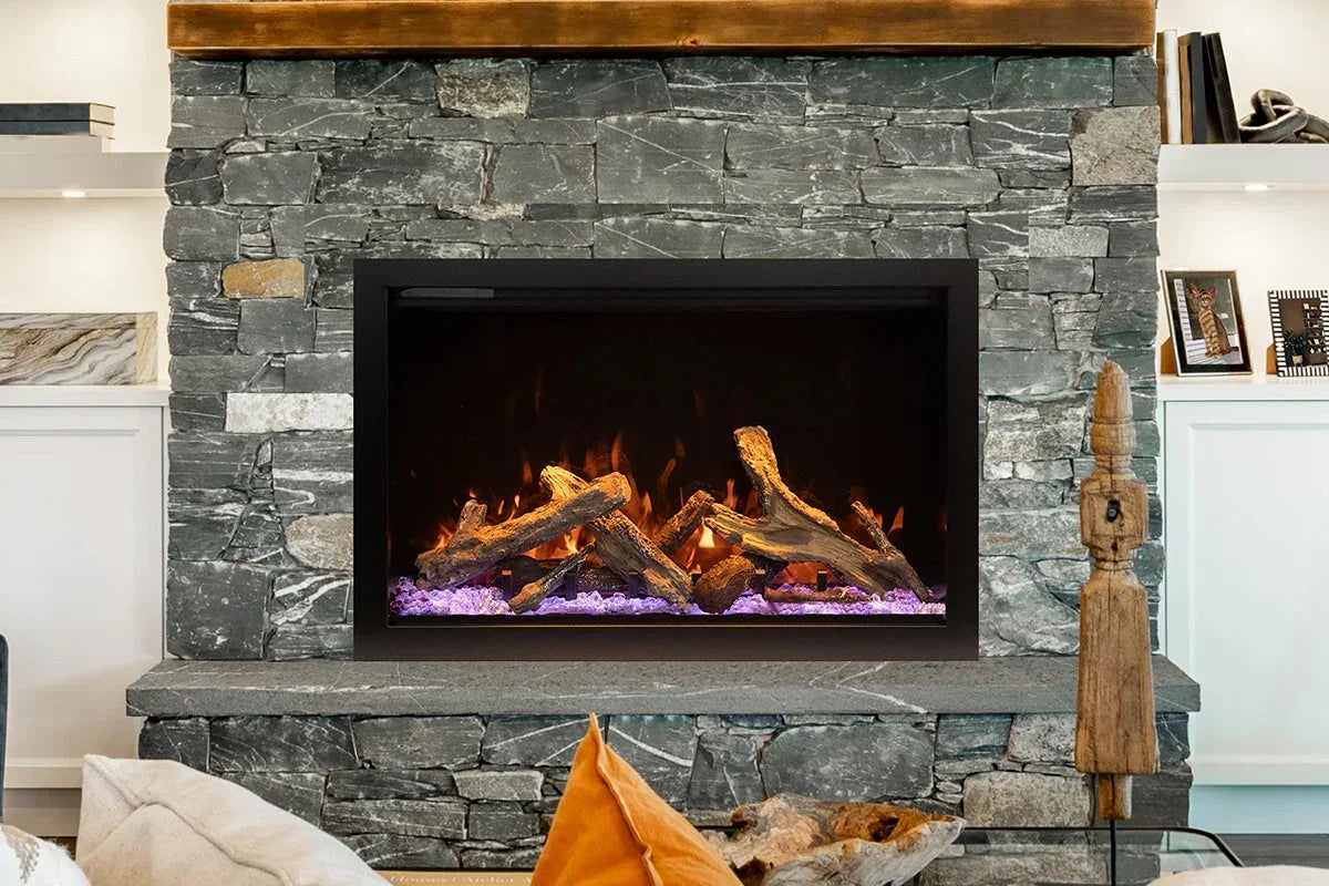 Amantii Traditional Lumina 38-Inch Built-In Indoor/Outdoor Smart Electric Firebox Insert