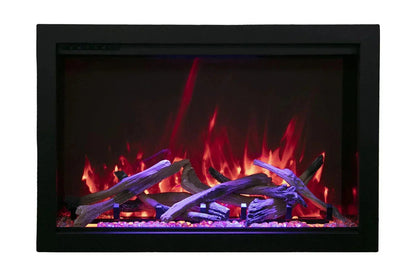 Amantii Traditional Bespoke 30-Inch Built-In Indoor/Outdoor Smart Electric Firebox Insert