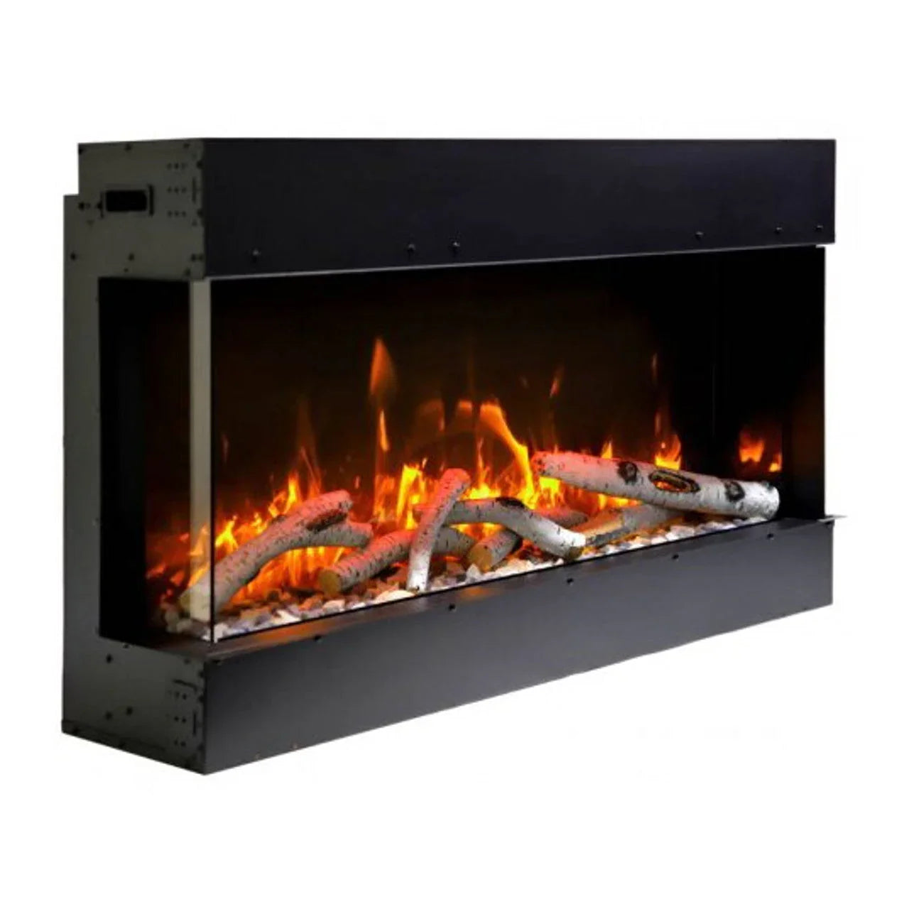 Amantii 40 Inch Tru-View Slim Smart Indoor Outdoor 3 Sided Electric Fireplace