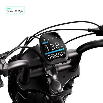 TST R002 20'' 1500W Full Suspension Moped-style Electric Bike