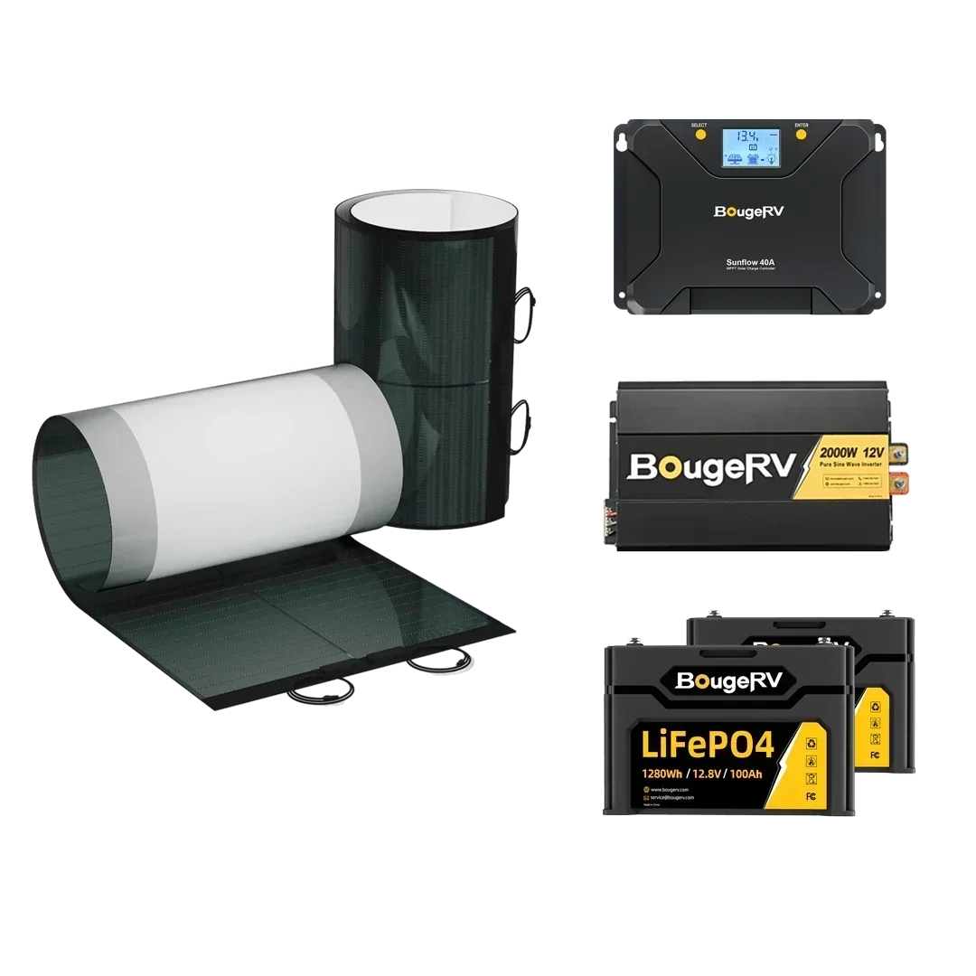 BougeRV 12V 400 Watt CIGS Flexible Solar Kit