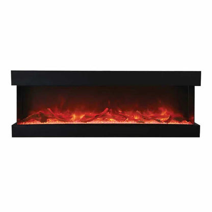 Amantii 50 Inch Tru-View XL Deep Built-In Indoor Outdoor 3 Three Sided Electric Fireplace
