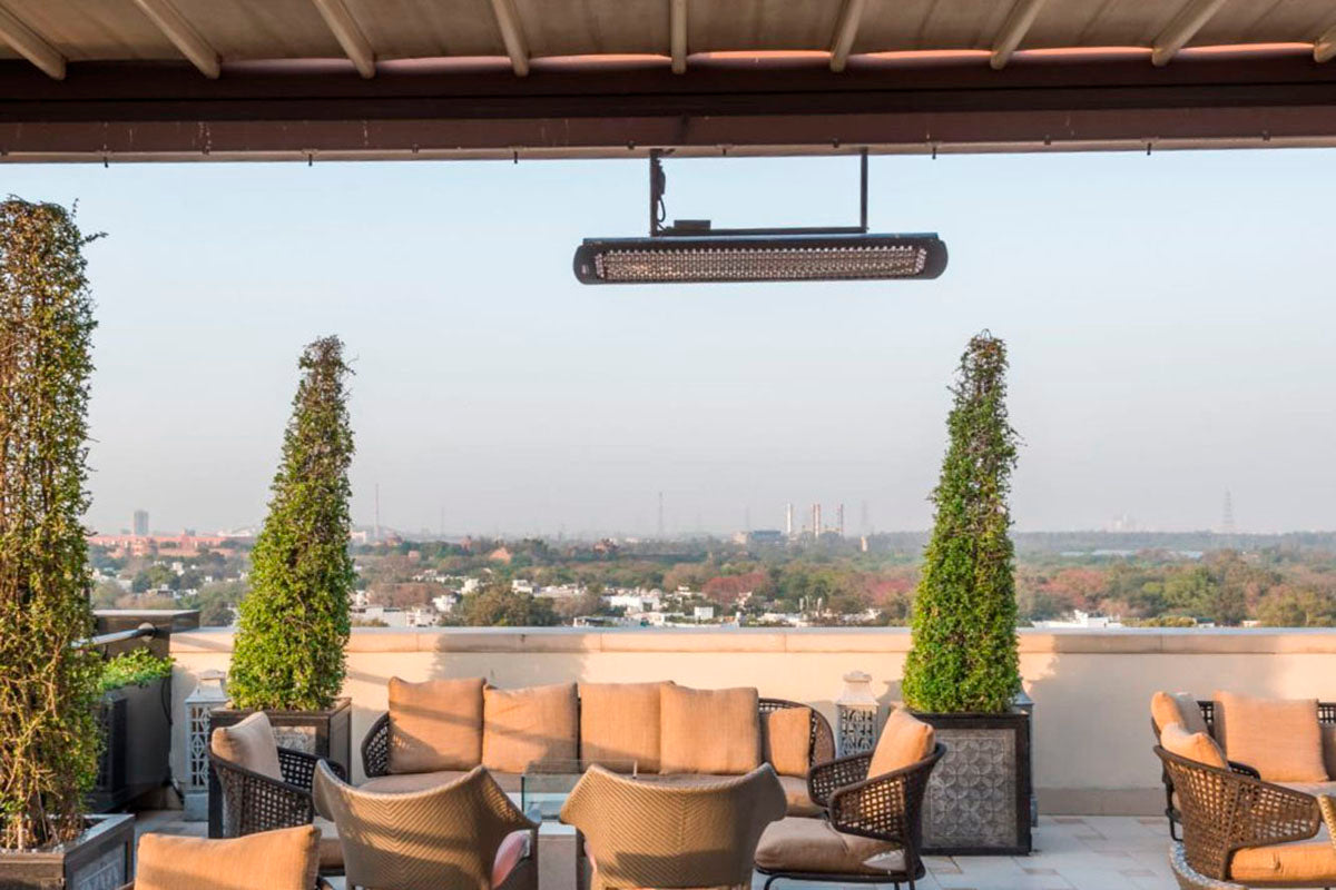 Bromic Heaters Tungsten Smart-Heat 4000 Watt Radiant Infrared Outdoor Electric Heater | Black | 208V