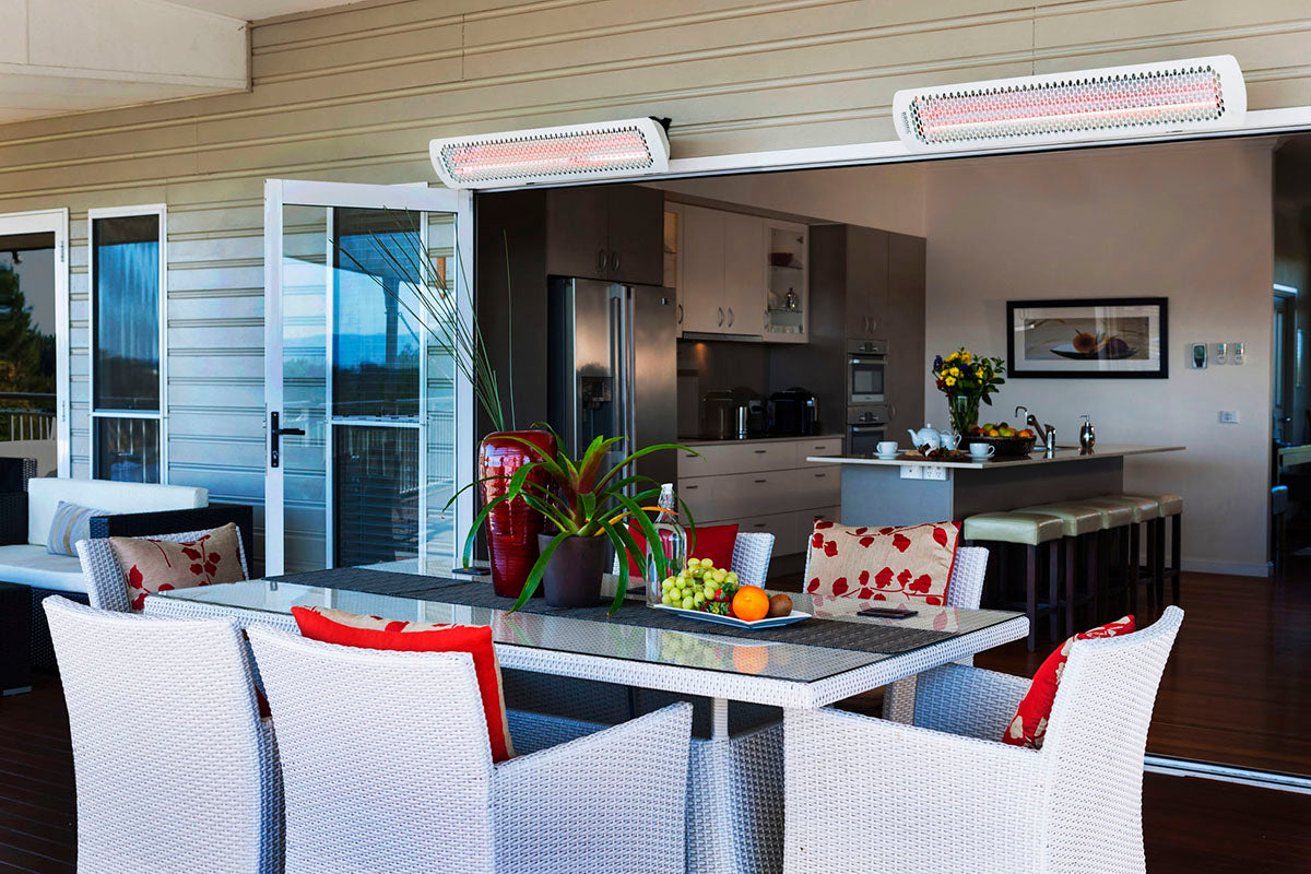 Bromic Heaters Tungsten Smart-Heat 4000 Watt Radiant Infrared Outdoor Electric Heater | White | 240V