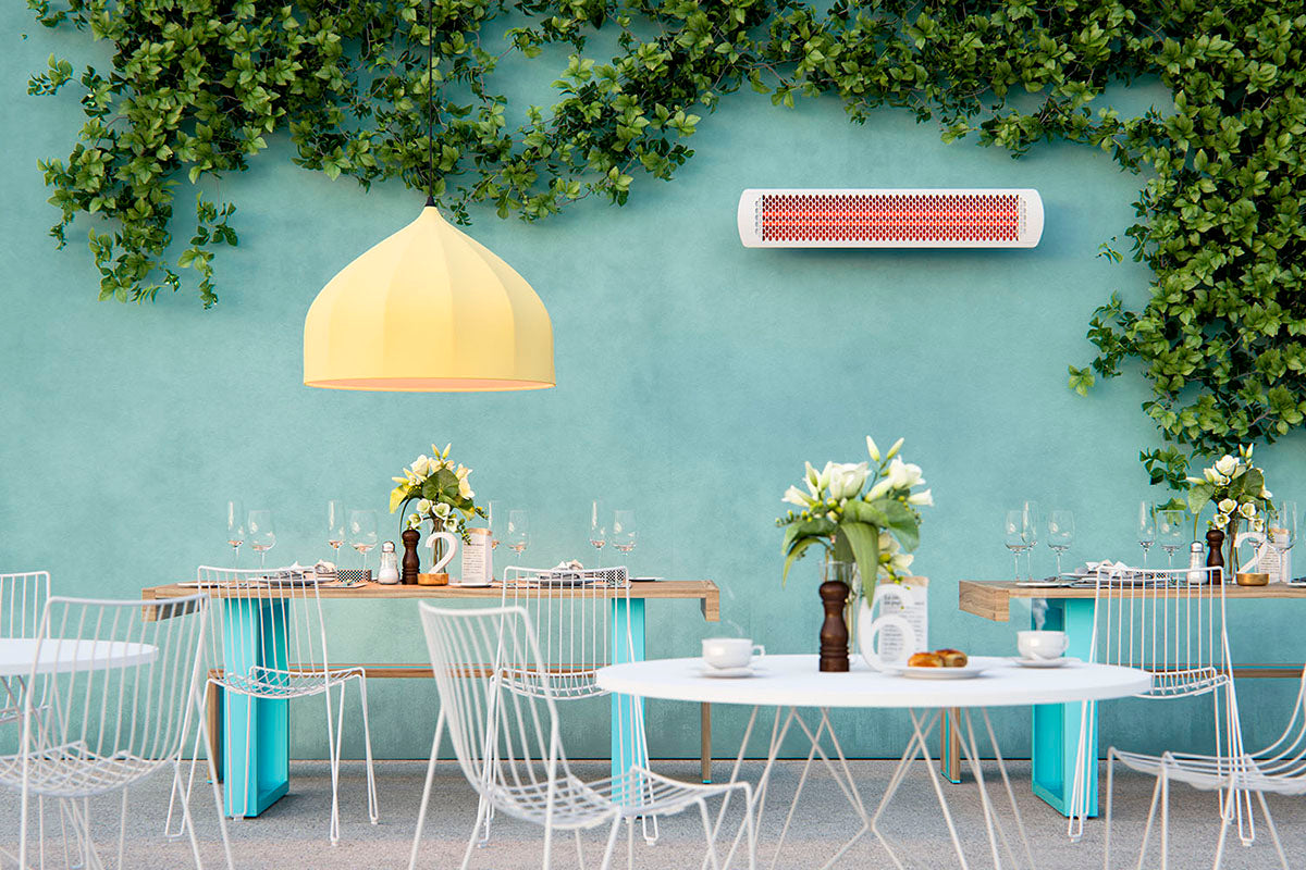 Bromic Heaters Tungsten Smart-Heat 6000 Watt Radiant Infrared Outdoor Electric Heater | White | 240V