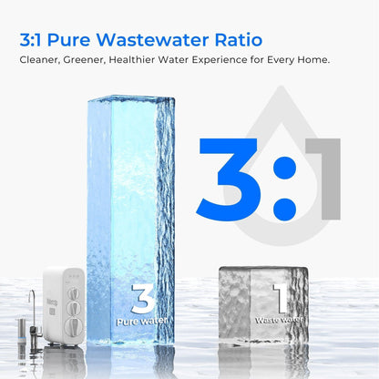 Waterdrop G3P800 Tankless RO System with UV Sterilizing Light