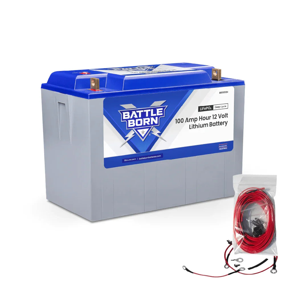 Battle Born 100Ah 12V LiFePO4 Heated Battery Kit