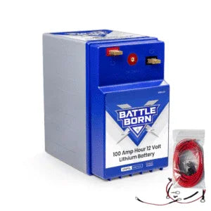 Battle Born 75Ah 12V Group 24 LiFePO4 Heated Battery Kit