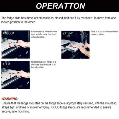 ICECO JPPro/VL45/VL35Pro/VL45Pro Single Zone Slide Mount