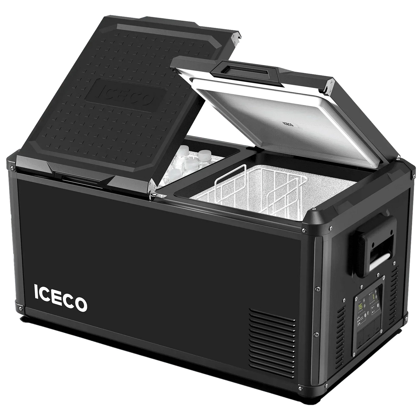 ICECO VL90ProD 95QT Dual Zone RV 12 Colt Fridge Plug in Cooler