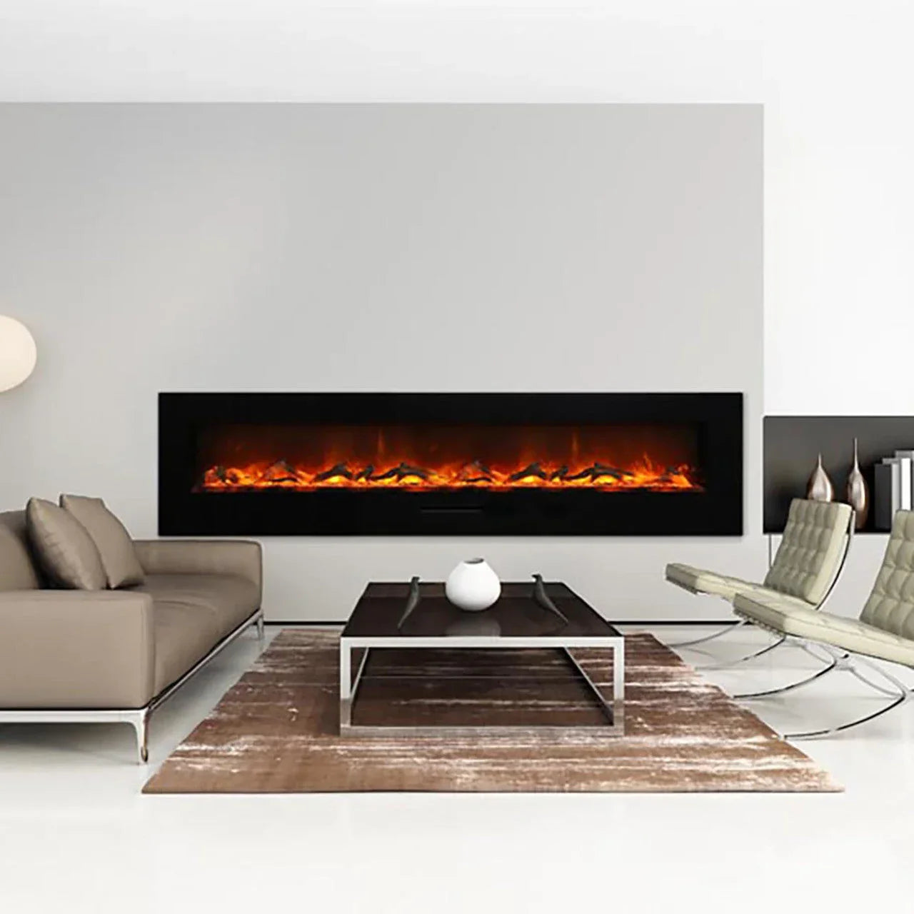 Amantii WM-FM Series Built-in or Wall Mount 34 Inch Electric Fireplace