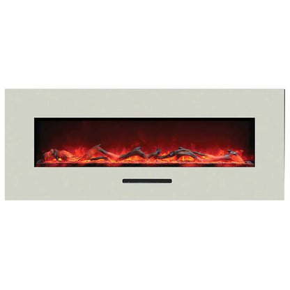 Amantii 26" Wall Mount/Flush Mount Electric Fireplace with Glass Surround