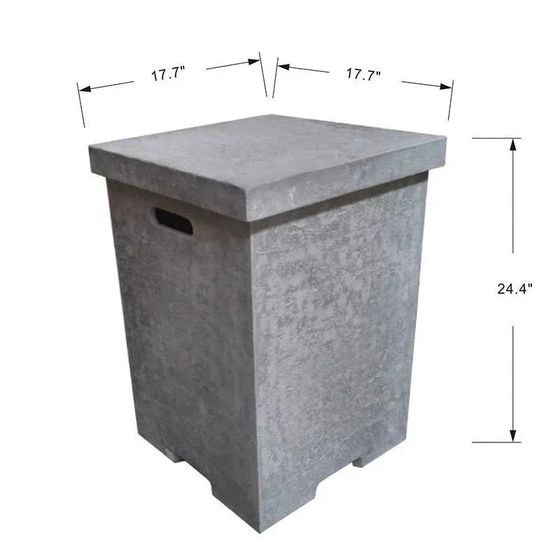 Elementi Square Removable Propane Tank Cover 17" x 17" - ONB01-105