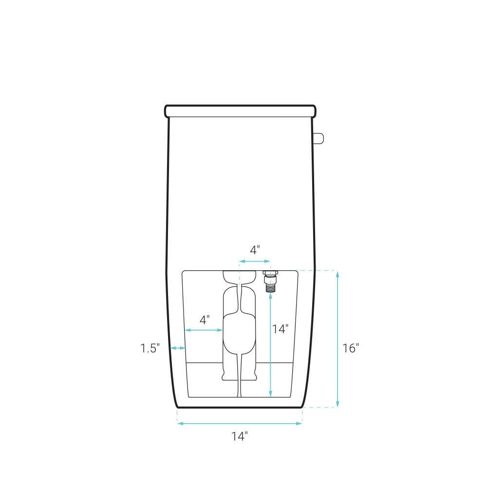 Swiss Madison St. Tropez One-Piece Elongated Toilet Side Flush 1.28 gpf (6 - Pack)