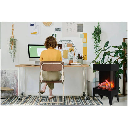 Amantii Cube 2025WM Lumina Freestand Electric Fireplace | CUBE-2025WM