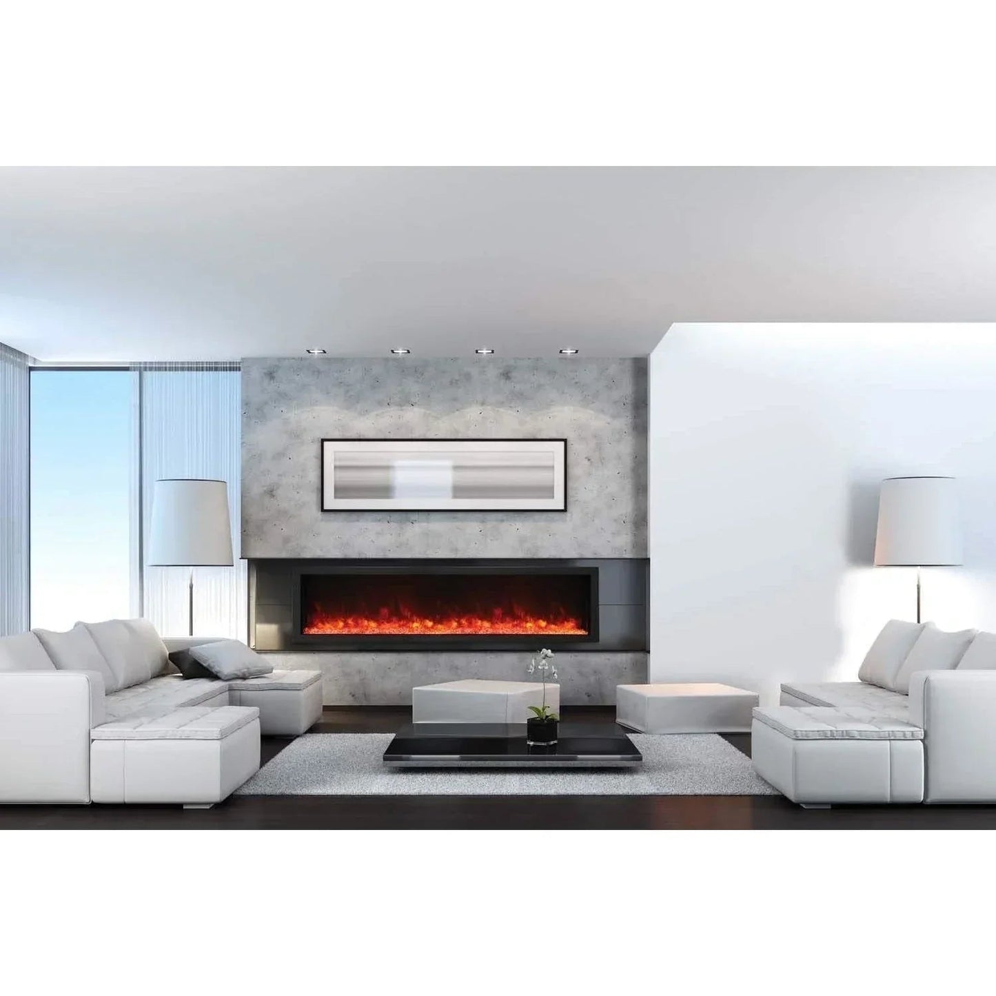 Amantii Panorama BI Deep XT 88" Smart Built-in Electric Fireplace | BI-88-DEEP-XT