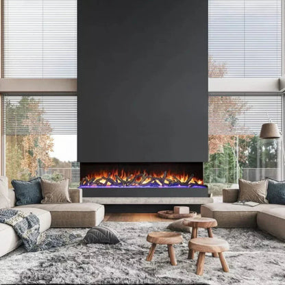 Amantii Tru View Bespoke 75" 3-Sided Built-in Electric Fireplace | TRV-75 BESPOKE