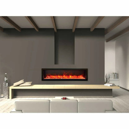 Amantii Panorama BI-60-DEEP-OD Deep 60 Inch linear Indoor or Outdoor Electric Fireplace