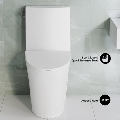 Swiss Madison St. Tropez One-Piece Elongated Toilet Side Flush 1.28 gpf (6 - Pack)