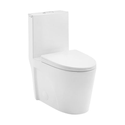 Swiss Madison St. Tropez One-Piece Elongated Toilet Vortex Dual-Flush 1.1/1.6 gpf (6 - Pack)