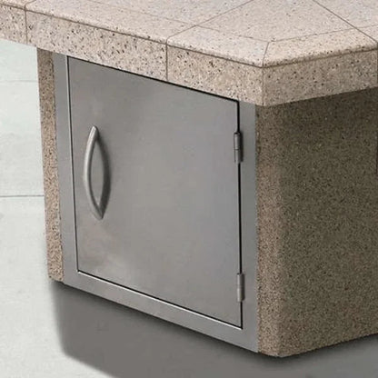 Cal Flame Stucco and Tile Dining Height Rectangle Propane Gas Fire Pit FPT-RT501M
